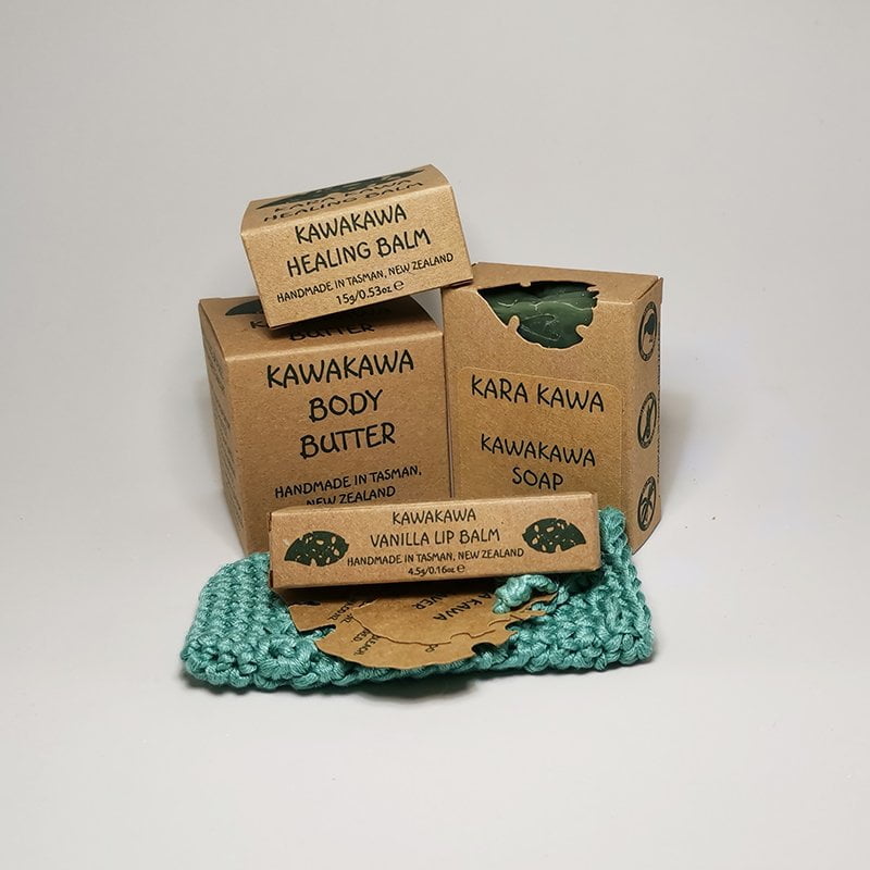 Soap Saver Starter Box containing natural new Zealand kawakawa skincare